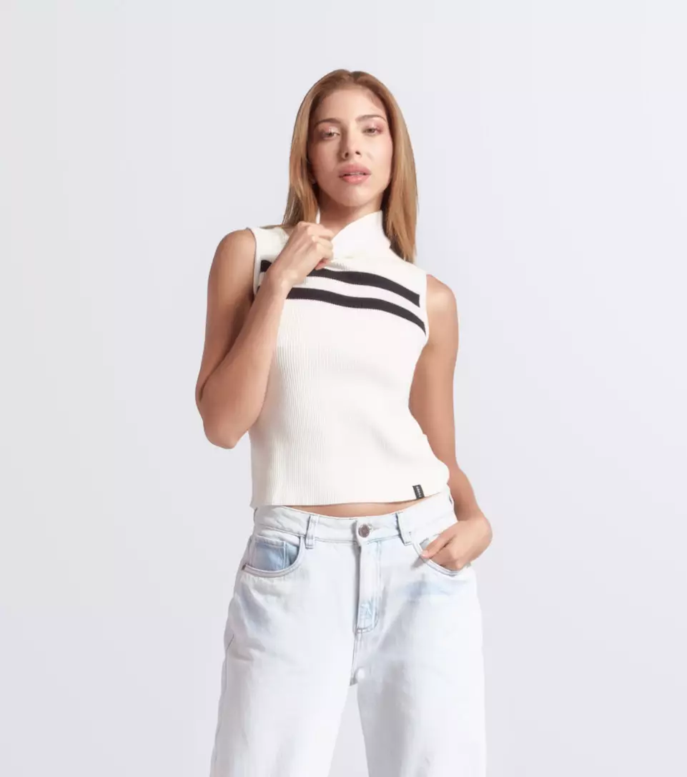 Isabella Blusa Tejida Bicolor TyperBL