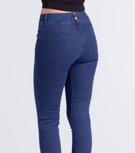 Jean Para Mujer Pull Up Con Detalle De Animal Print Barcelona Catalina DerekAZ