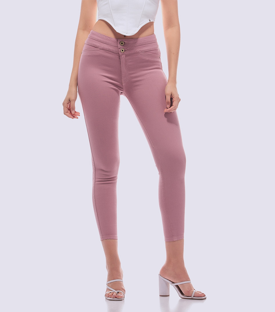 Jean Para Mujer Skinny Pretina Con Corte Barcelona Fernanda DerekNU