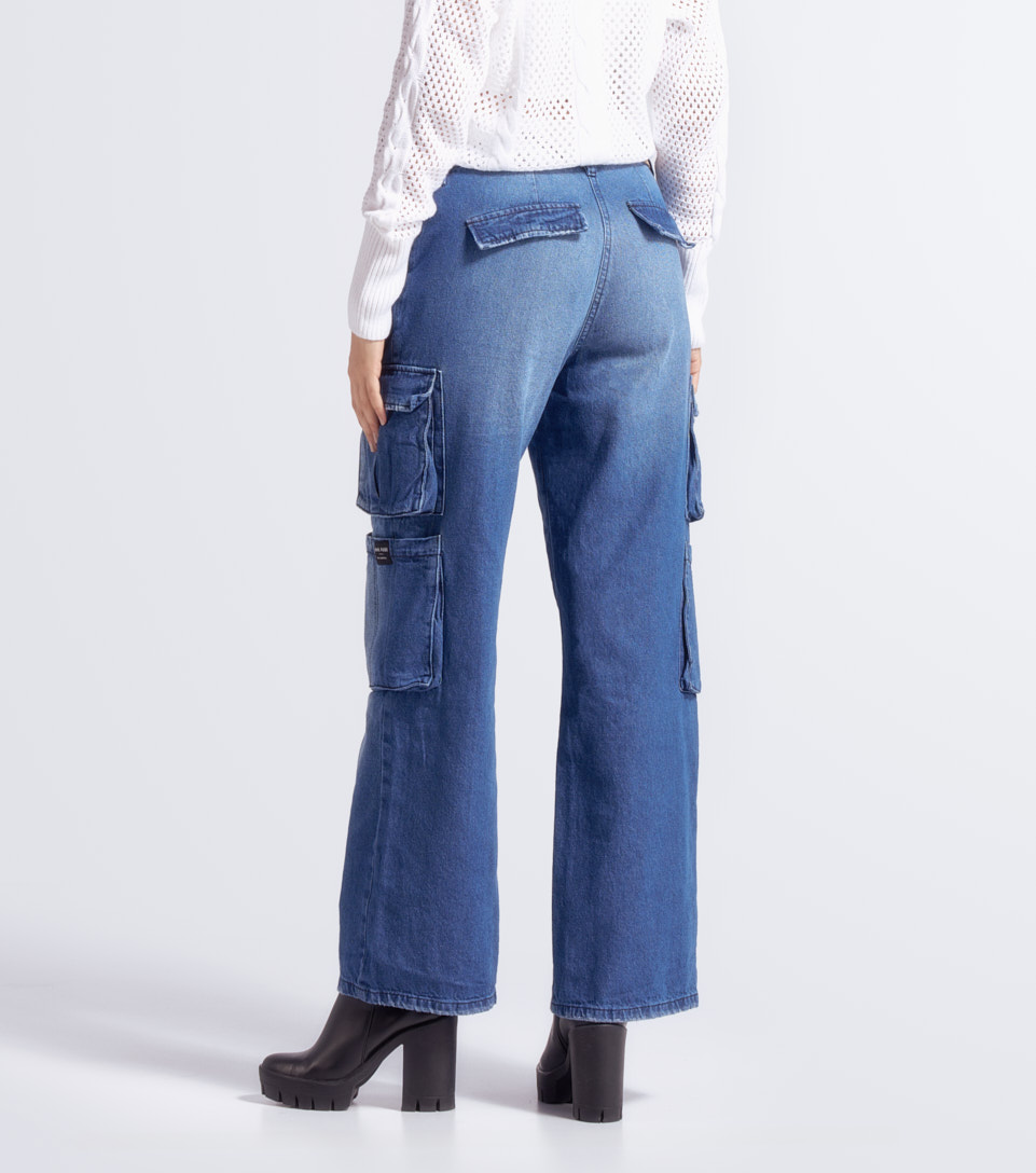Jean Para Mujer Tipo Cargo Con Cremalleras Barcelona Avril Derek 832393 AZ