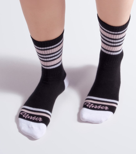 Maleja Medias Tripack Canilleras Con Franjas UnserCU