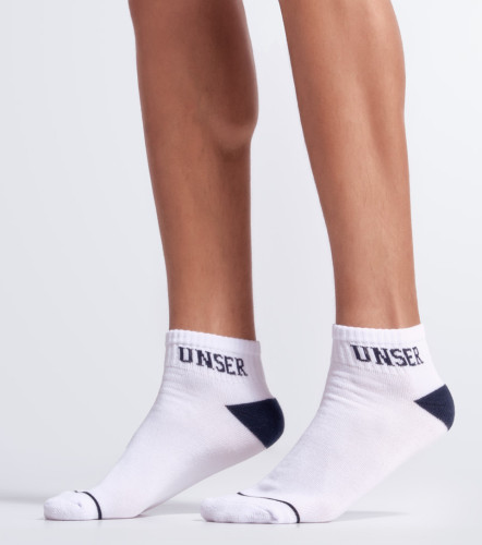 Media Para Hombre Tripack Tobillera Unicolor UnserBL