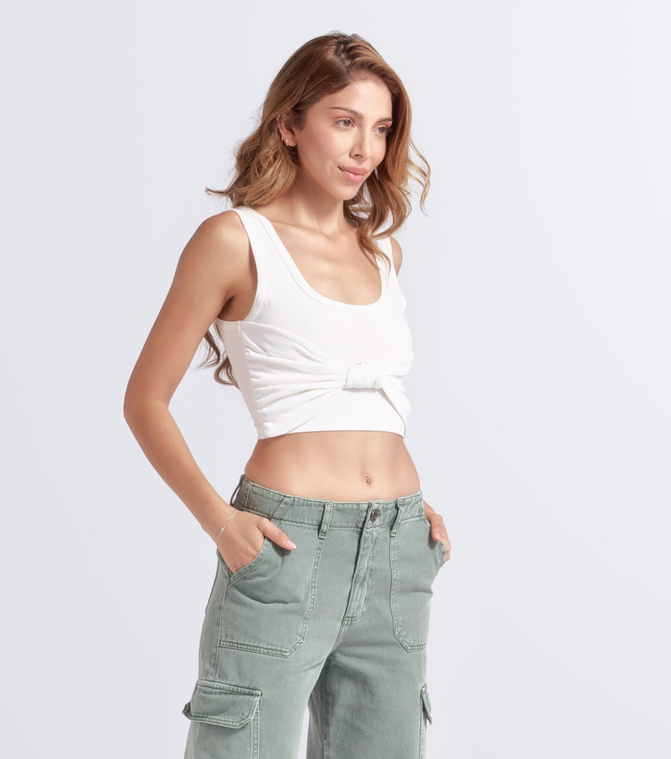 Meli Crop Top Con Mono Unicolor TyperAR