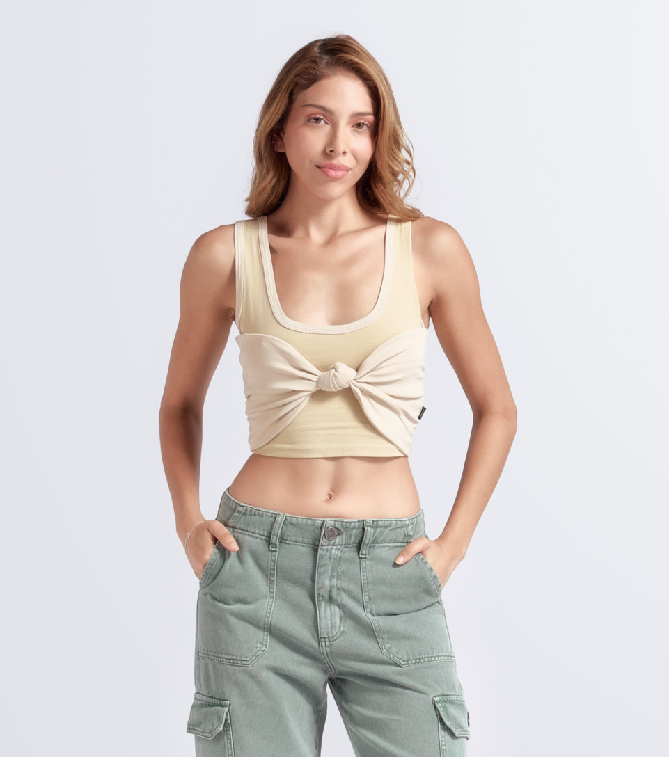 Meli Crop Top Con Mono Unicolor Typer 833537 AR