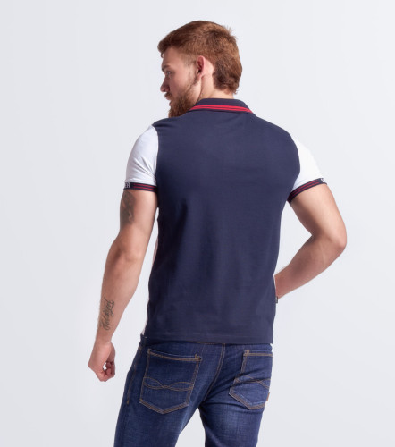 Polo Para Hombre Molderia Slim Combinado M C UnserAZ