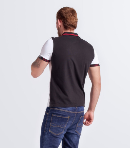 Polo Para Hombre Molderia Slim Combinado M C UnserNG