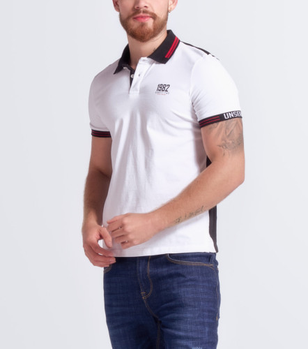 Polo Para Hombre Molderia Slim Combinado M C UnserNG