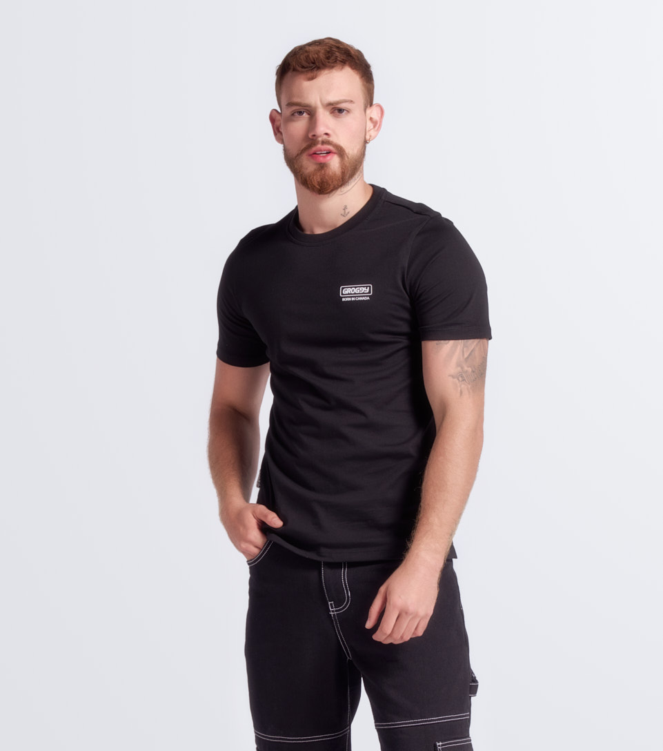 Quillan T Shirt Slim Masculina Groggy 833214 NG