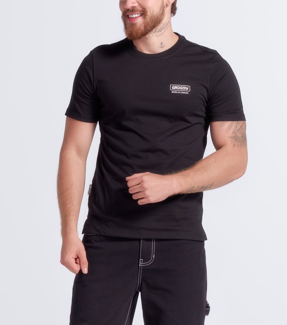 Quillan T Shirt Slim Masculina Groggy 833214 NG