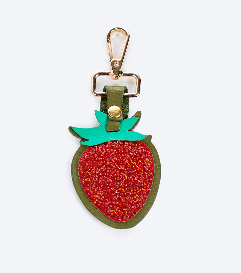 Rosa Llavero Forma De Fresa Con Decorado Clover 833128 VD