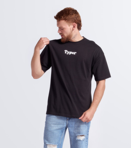 Santi T Shirt Oversezid Estampada TyperNG