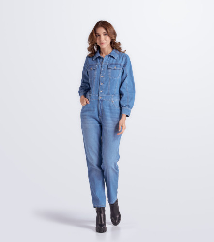 Enterizo Para Mujer En Indigo Con Proceso Miley DerekAZ