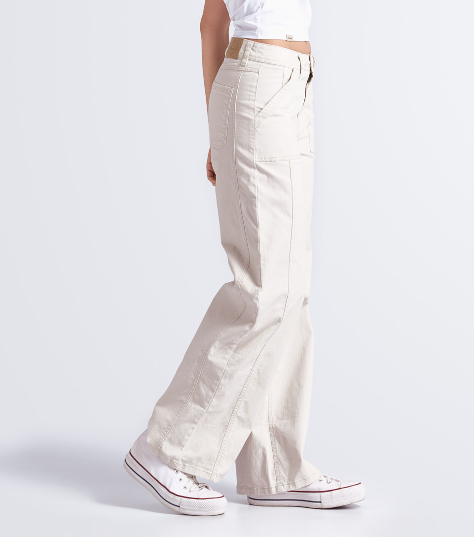 Bernes Anny Pantalon Unicolor Con Bolsillo Y Corte Unser 833810 BG