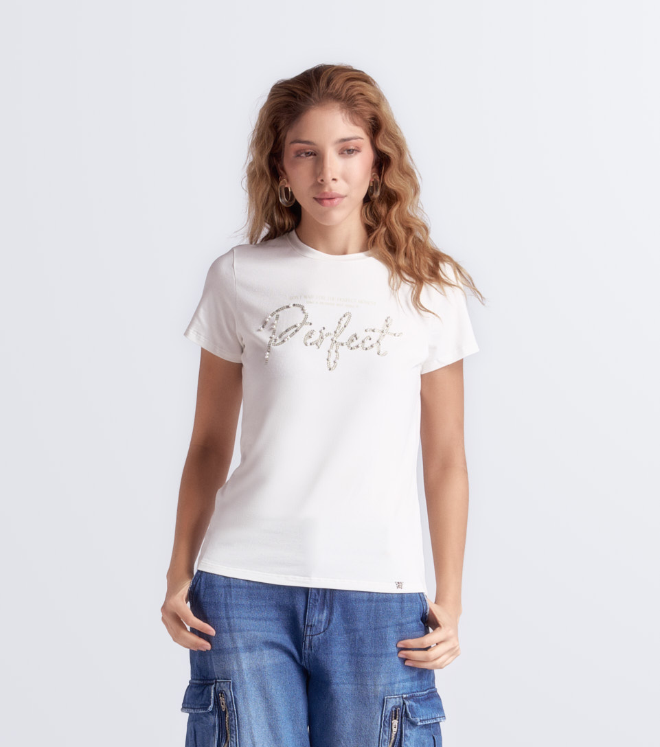 Blusa Para Mujer Manga Corta Con Estampado Derek 832889 AR
