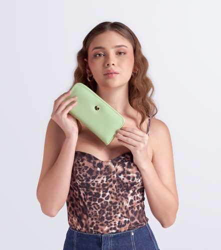 Cleo Billetera Unicolor CloverVC