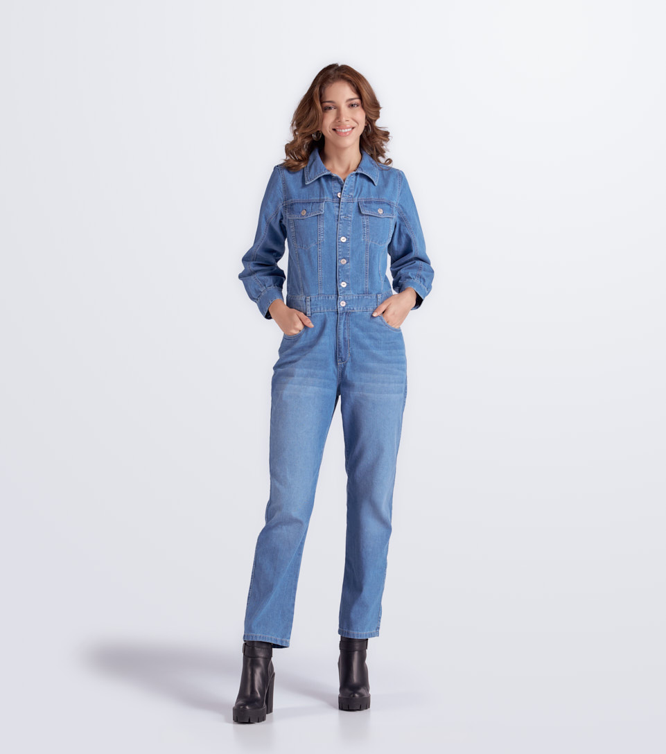 Enterizo Para Mujer En Indigo Con Proceso Miley Derek 833334 AZ