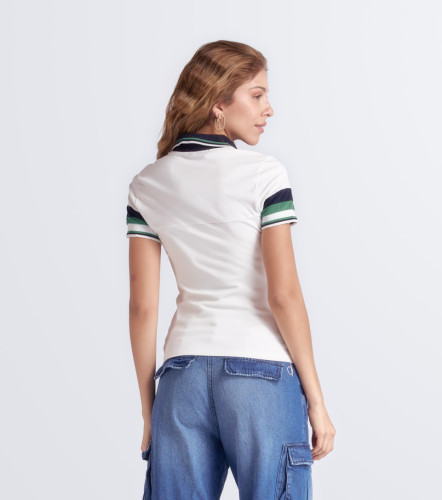 Polo Para Mujer Combinado Manga Corta DerekVD