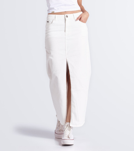 Taylor Falda Larga Unicolor Con Abertura Y Bolsillos UnserBL