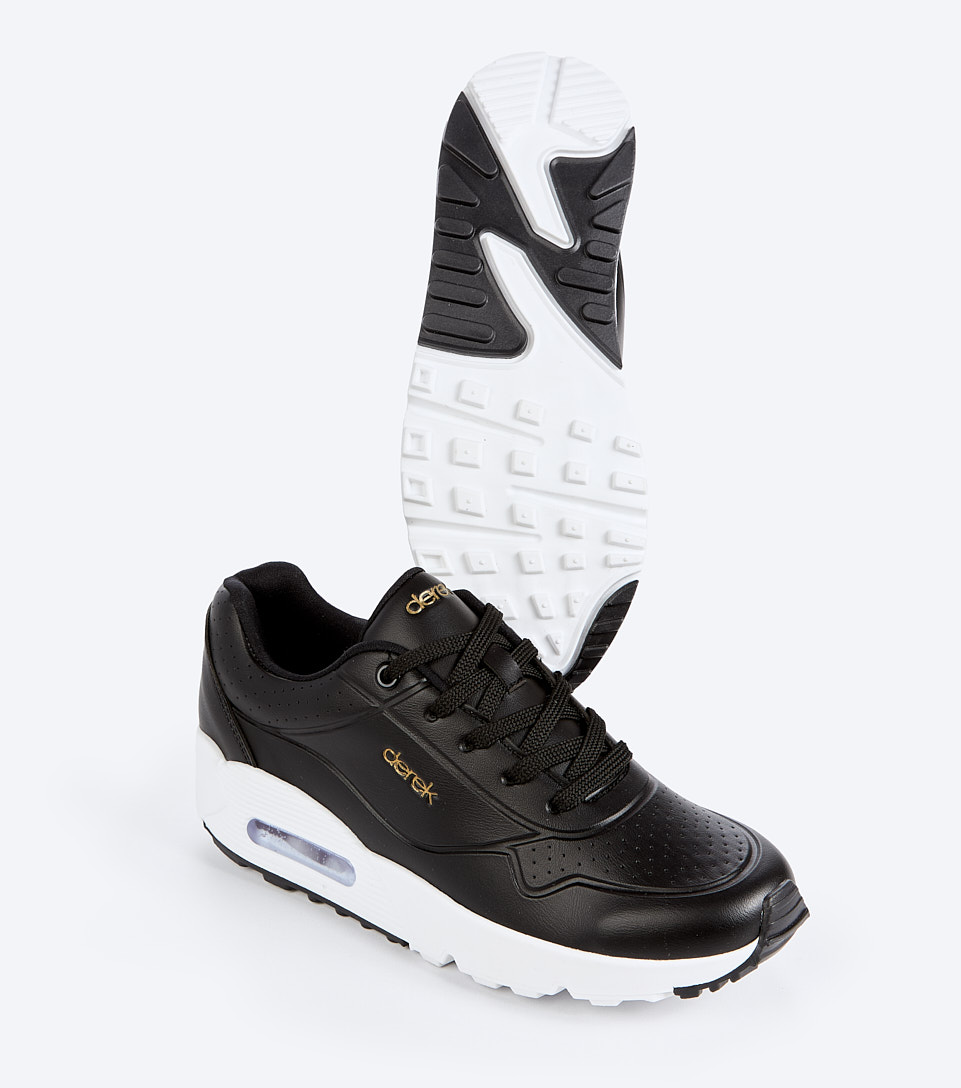 Tenis Con Suela Alta Combinada Natasha Derek 832535 NG