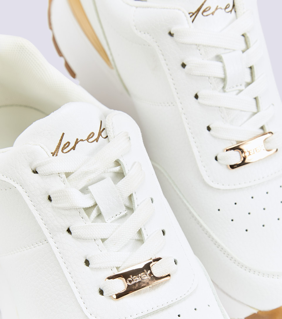 Tenis Para Mujer Unicolor Suela Alta Derek 828168 BL