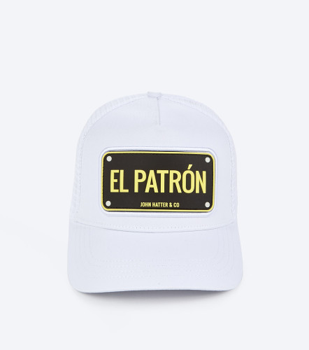 Gorra John Hatter El Patron White RubberBL