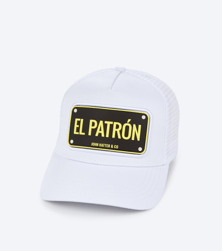 Gorra John Hatter El Patron White RubberBL