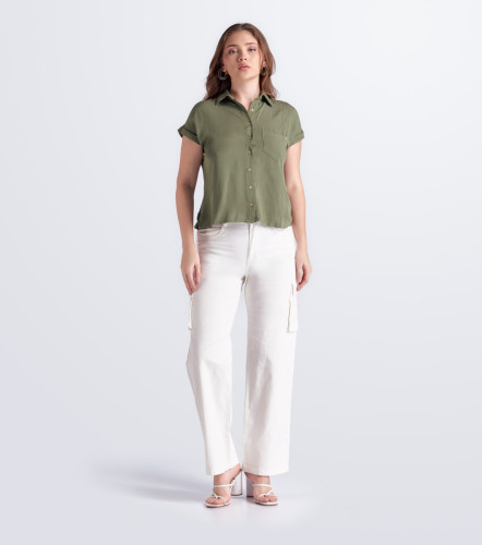 Blusa Para Mujer Camisera Unicolor Victoria DerekVO