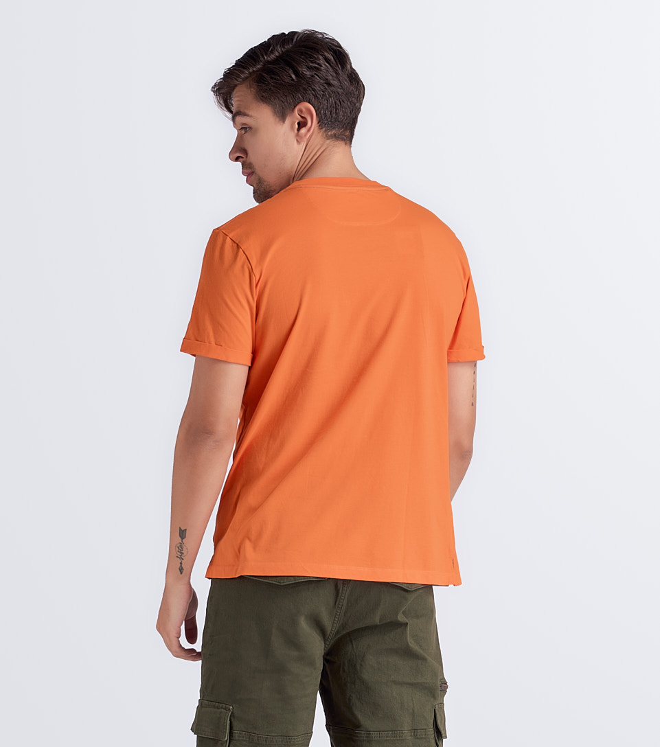 T Shirt Para Hombre Molderia Slim Unicolor Con Estampado Unser 833228 CF
