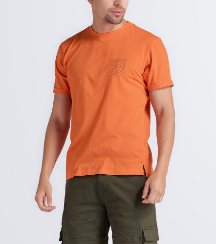 T Shirt Para Hombre Molderia Slim Unicolor Con Estampado UnserNJ