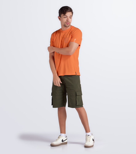 T Shirt Para Hombre Molderia Slim Unicolor Con Estampado UnserNJ