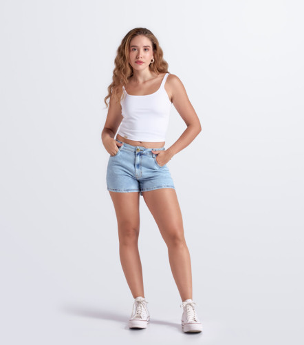 Vianca Short Con Bolsillos Y Proceso Medio UnserAZ