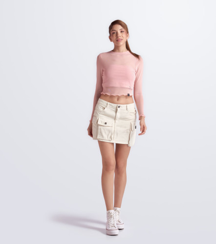 Belen Blusa Slim Fit En Mesh Bipack TyperRS