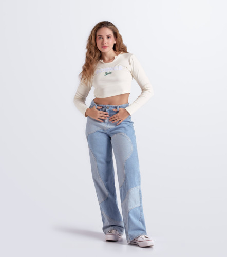 Cristy Jean De Ondas Tipo Parche TyperAZ
