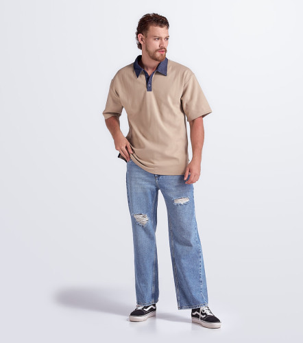 Manuel Polo Oversize Cuello V Combinado TyperKQ