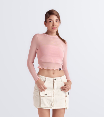 Belen Blusa Slim Fit En Mesh Bipack TyperRS