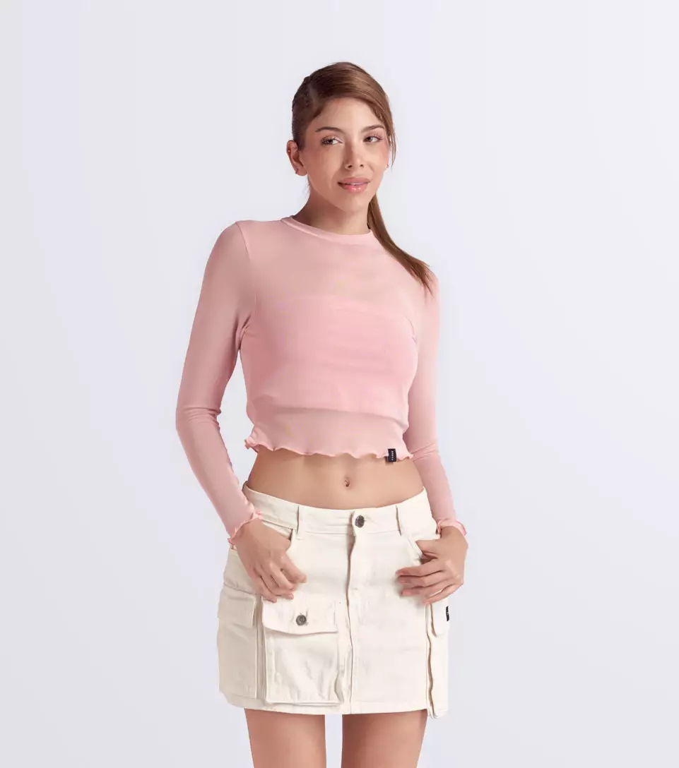 Belen Blusa Slim Fit En Mesh Bipack TyperRS