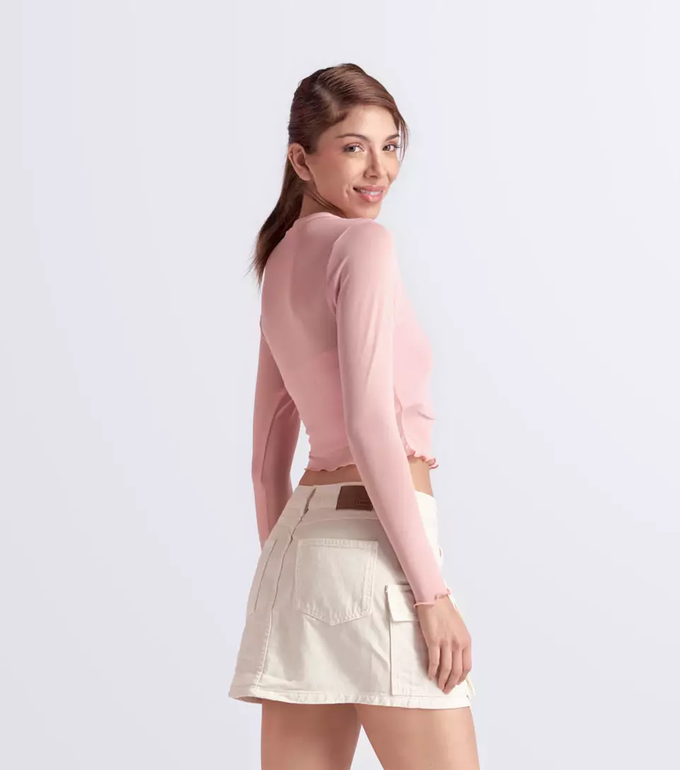 Belen Blusa Slim Fit En Mesh Bipack TyperRS