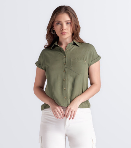 Blusa Para Mujer Camisera Unicolor Victoria DerekVO