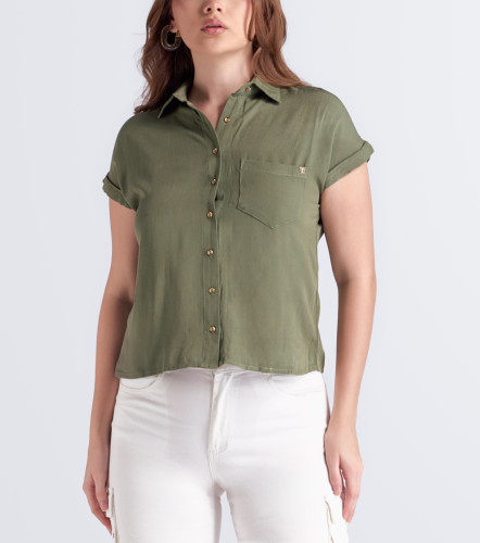 Blusa Para Mujer Camisera Unicolor Victoria DerekVO