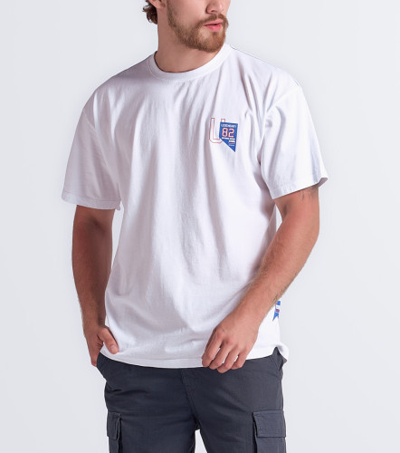 Camiseta Para Hombre Oversized Manga Corta Unicolor Con Estampado UnserBL