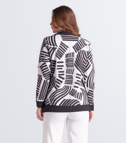 Cardigan Para Mujer Estampado Manga Larga DerekNG