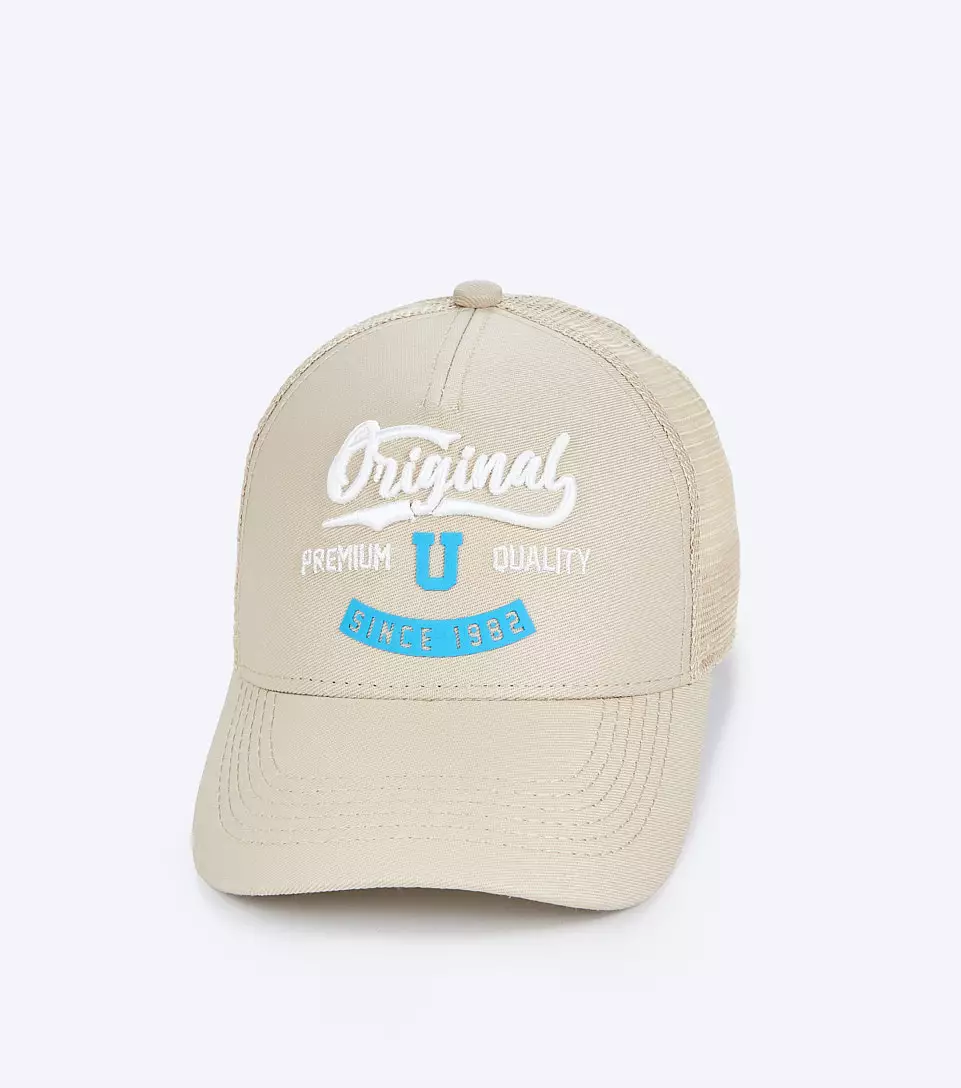 Elly Gorra Unicolor Con Bordado Y Malla UnserKQ