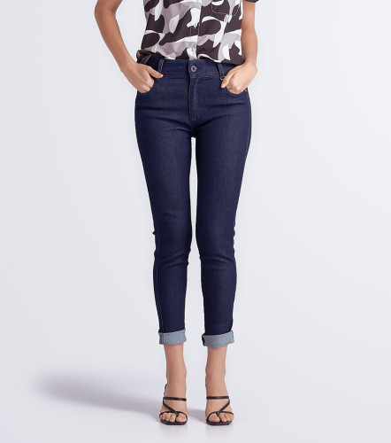 Jean Para Mujer Con Pretina Tejida Y Proceso Paris Nicole DerekAZ