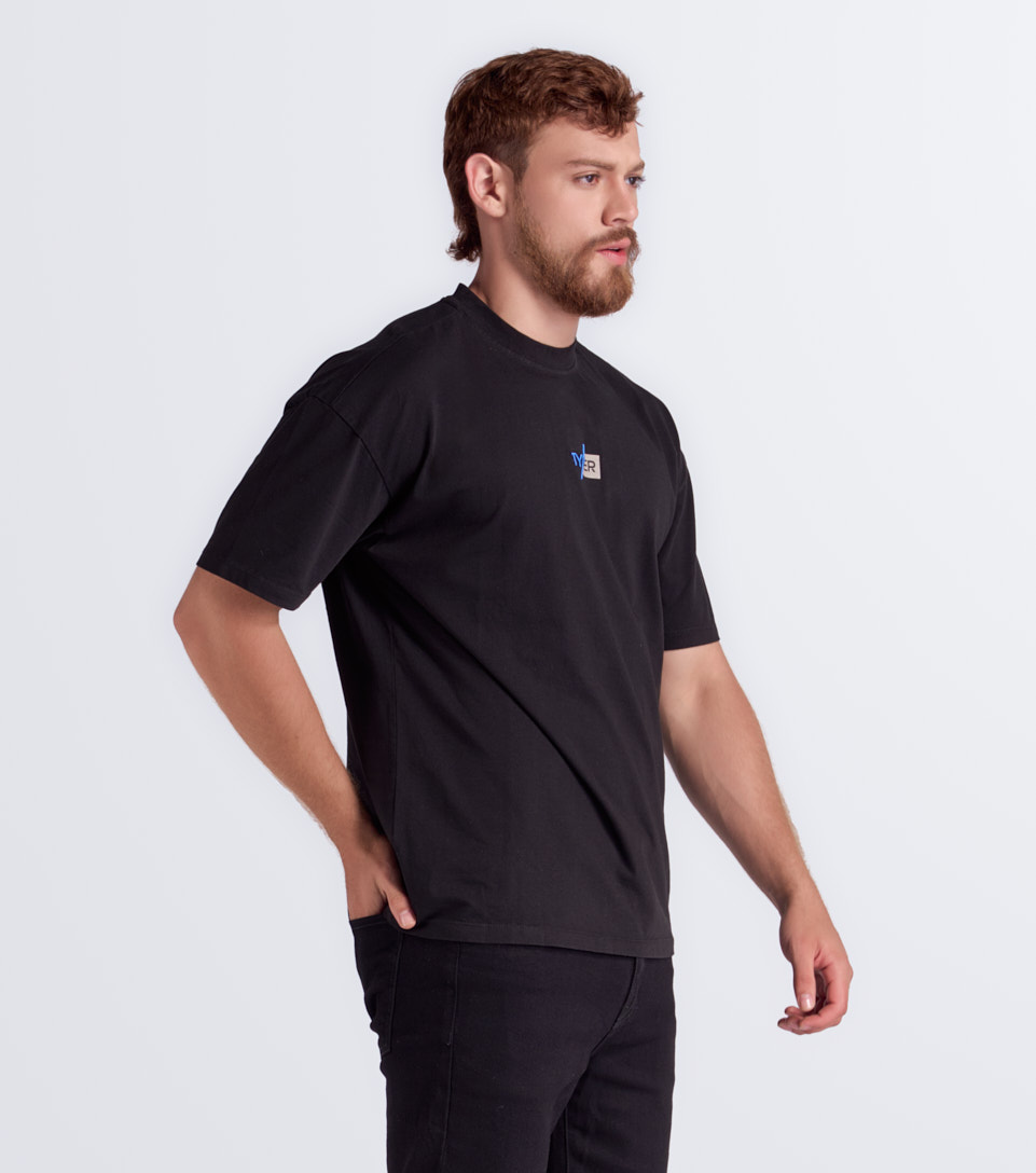 Kalvin T Shirt Oversize Estampada Y Bordada TyperNG