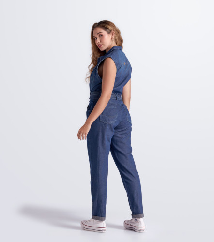 Marcela Enterizo De Pantalon En Indigo UnserAZ