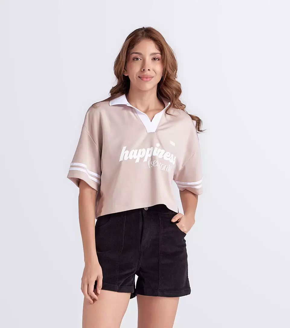 Polo corto mujer top