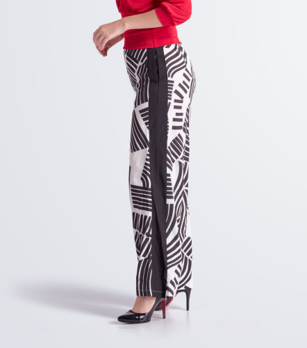 Pantalon Para Mujer Estampado Bota Flare DerekNG