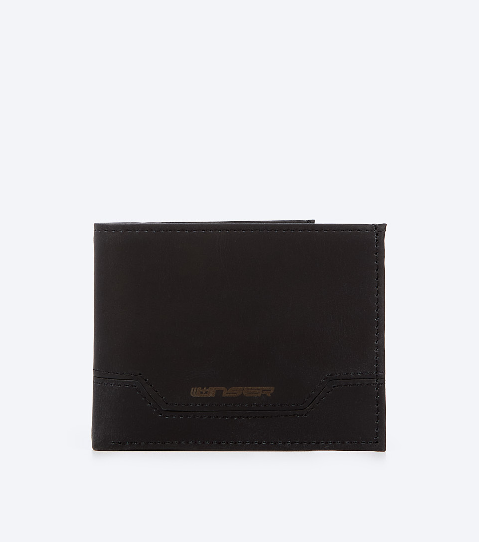 Paul Billetera Unicolor En Cuero Encerado UnserNG