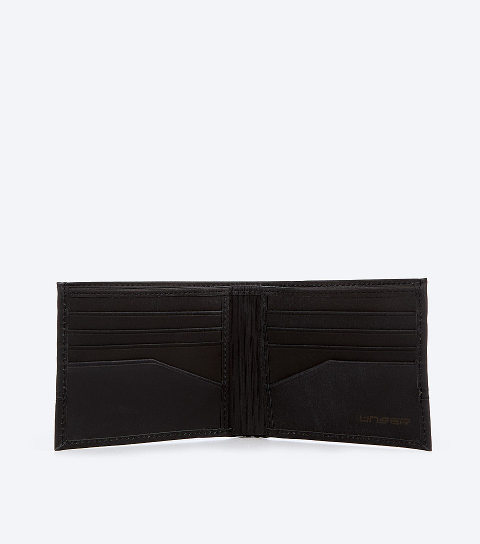 Paul Billetera Unicolor En Cuero Encerado Unser 833816 NG