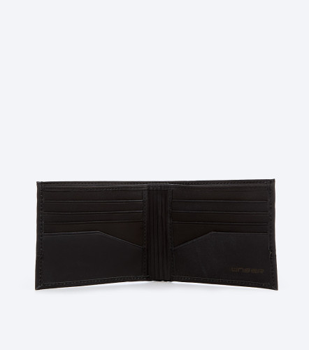 Paul Billetera Unicolor En Cuero Encerado UnserNG